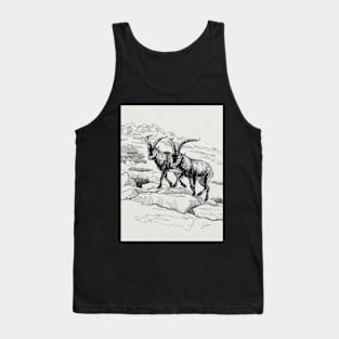 Capra Ibex on the mountain Tank Top